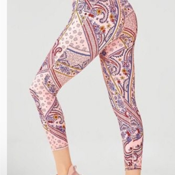 Fabletics PowerHold High-Waisted Capri Paisley Sport L - Picture 7 of 8